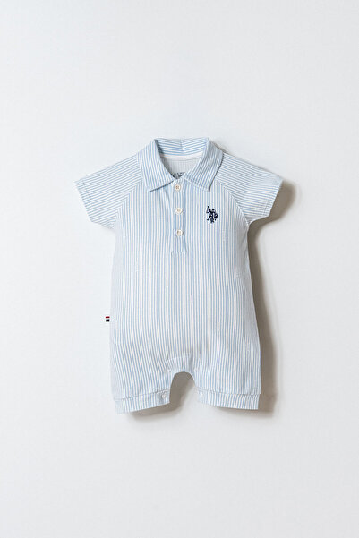U.S. Polo Assn. Baby Boy Blue Overalls