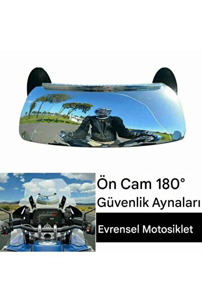 PLTECH Motosiklet Ön Camı 180 Derece Kör Nokta Aynası Geniş Açılı Dikiz Aynası