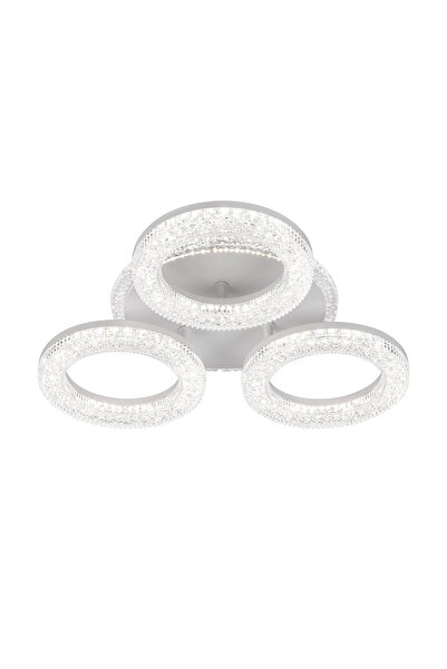 iTin FREJA LED Chandelier with Remote Control, 50W, 3000K/4000K/6000K, Dimmab...