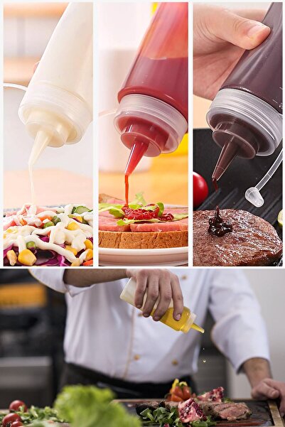 Masterchef 3Pcs Oil Pot with Embossed Logo Leak-Proof Lid – 700ml Plastic Sau...