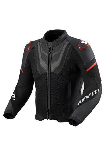 Revit Rev'It! Mantis 3 H20 Protected Leather Coat Black Red