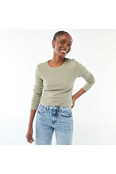 KIABI Long-sleeved T-shirt GREEN