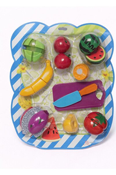 NASYONEL TOYS Oyuncak Kesilebilen Meyve Seti – Cırtlı Sebze & Meyve Doğrama O...