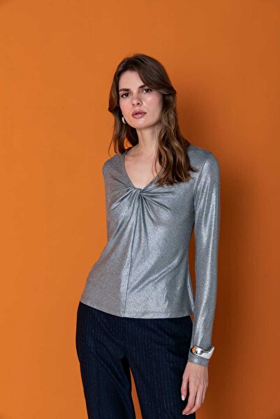 KASHA 26KB022 Блузка з трикотажу з лаковим покриттям