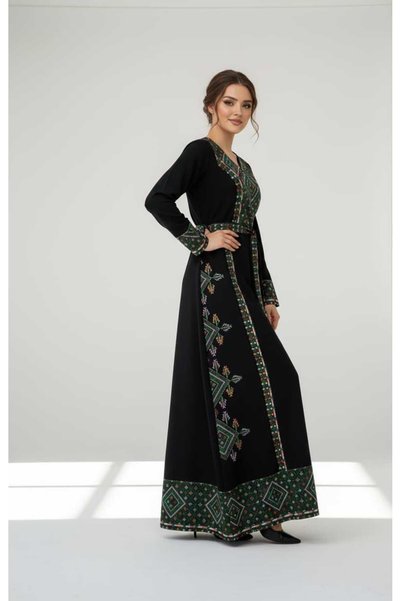 AFandina Luxurious Royal Jewel Jalabiya with Veil A-99850