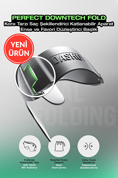 Dashu Kore Tarzı Katlanabilir Saç Şekillendirici, Düzleştirici Başlık Daily P...