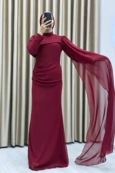 Matik Abiyem Draped Detailed Draped Long Dress