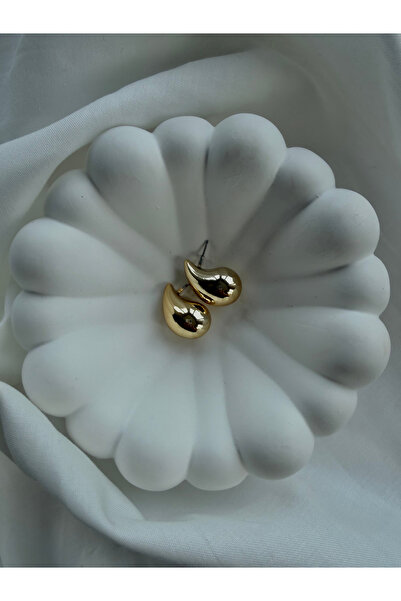 Çelik Gold Damla Küpe