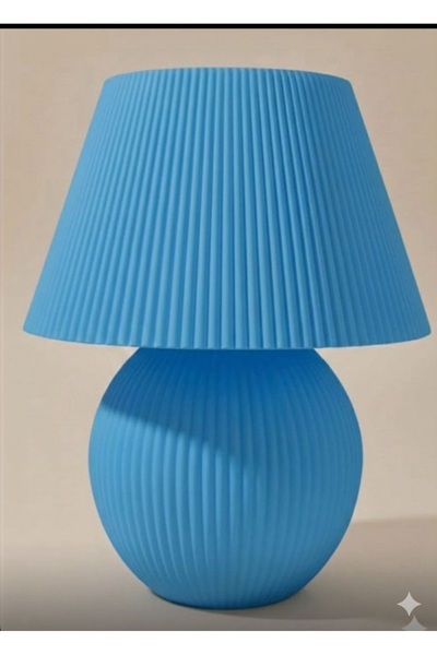 LO ADORO مصباح طاولة عصري بتصميم بيلا بينتر مع غطاء أبيض، متوفر بألوان أصفر و...