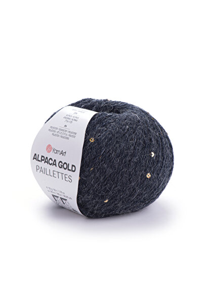 Yarnart Gold Paillettes 6-Pack 20% Alpaca 75% Acrylic 5% Polyester – 50 g 180...
