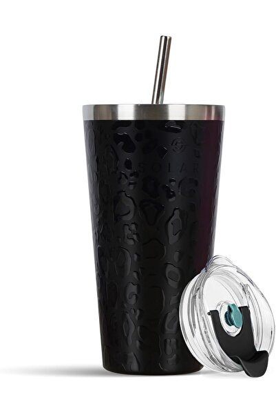 SOLARA Insulated Cup with Lid and Straw
