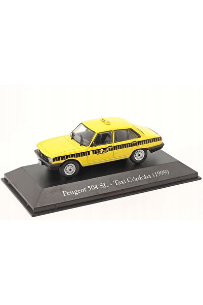 JPT Peugeot 504 SL Taxi Cordoba 1999 Model 1:43 Yellow