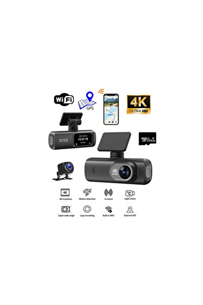 VICTGOAL 4K Dash Cam for Cars - Front Rear, 128GB, GPS, G-Sensor, 24H Parking...