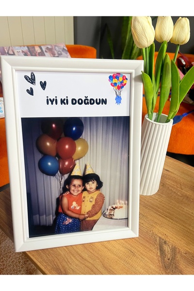 AY AN STUDYO Çocukluk Fotoğrafı Birleştirme Hediye Fotoğraflı Çerceve