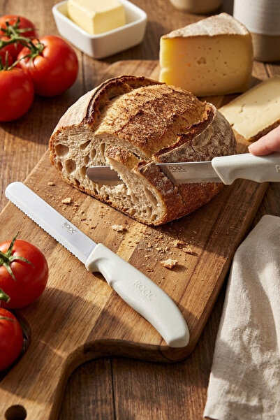 MAKRİ HOME Set of 2 Ultra Sharp Serrated Blades, White 22 cm 100% Guaranteed ...