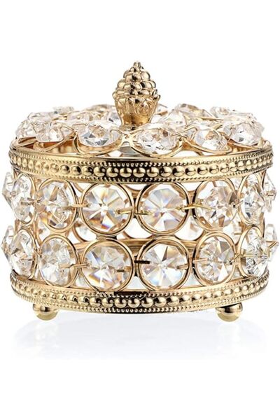 Hipiwe صندوق مجوهرات كريستالي