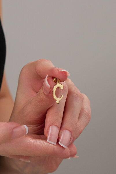 Zeynepli gold & jewelry 14 AYAR ALTIN ŞİRİN Ç HARFİ KOLYE UCU
