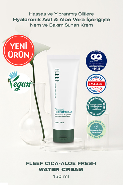 Dashu Hassas Ciltlere Nem ve Bakım Sunan Krem Fleef Cica-Aloe Fresh Water Cream