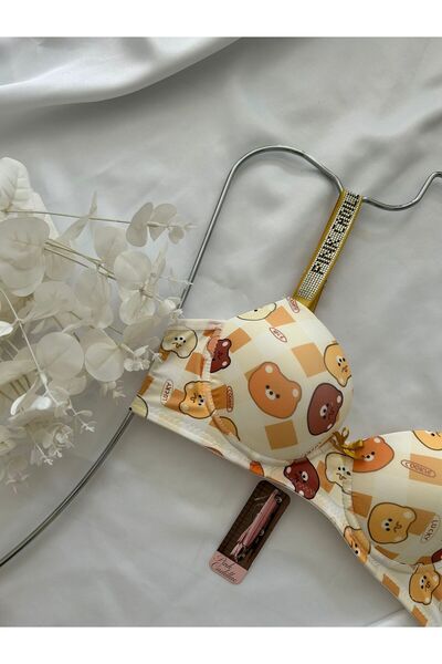 ESKO İÇ GİYİM KADIN SÜTYEN TAKIMI TAŞLI BASKILI KUTULU