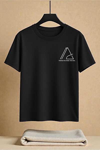 uyguntarz Unisex-T-Shirt mit Aufdruck „Thinks Outside The Box“.