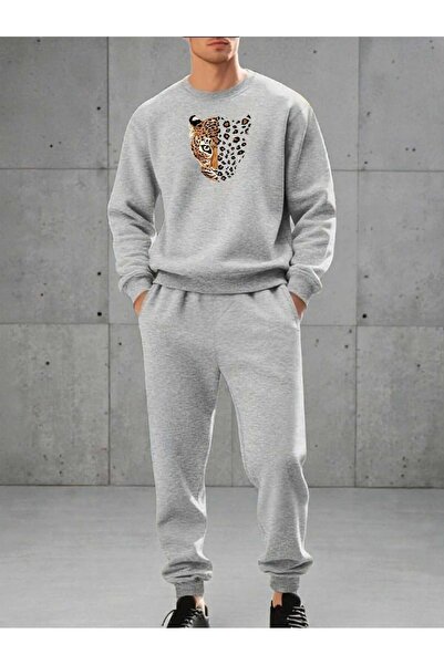 tkn your style Set ALT TOP cu imprimeu ASLAN, Swea cu gât turnat tricou