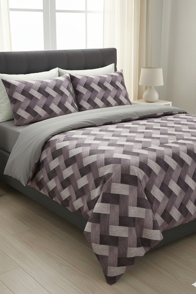 LaLiva Knitted Double Size Fitted Sheet - Cotton Bedding Set -