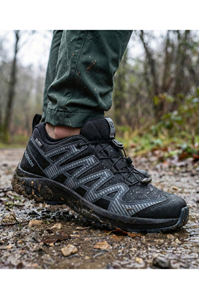 Salomon Xa pro v8 waterproof youth outdoor shoe black