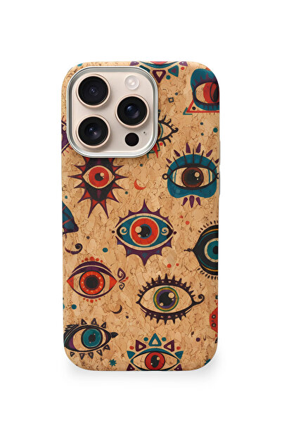 Velvoria iPhone 16 Pro Max Natural Mushroom Textured Case Mystic Eye