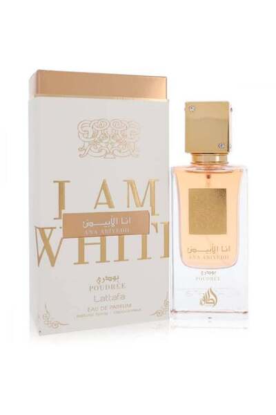 lattafa عطر انا الابيض بودري من لطافة للجنسين او دي برفيوم 60مل
