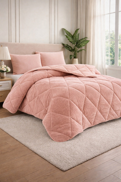 Uğur Home Ev Tekstili Wellsoft Double-Sided Quilt – Soft Texture, Warm, Vacuu...