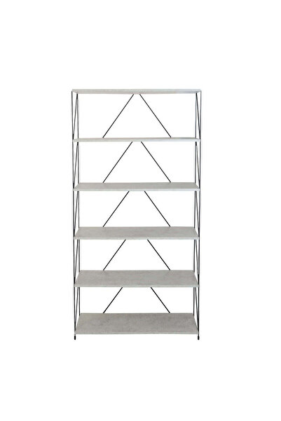 Pragmatic Bookshelf Malaysian Wood Stand Shelves Open Design 6 Levels