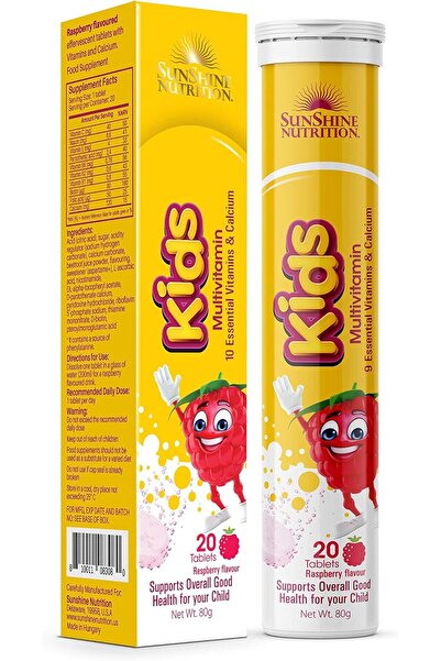 Sunshine Nutrition Kids Multivitamins Effervescent 20 Tablets