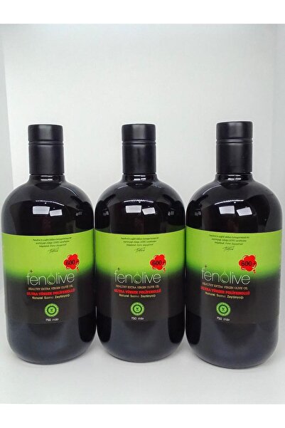 FENOLIVE 3'lü (600+) / 750 ml Ultra Yüksek Polifenollü Zeytinyağı