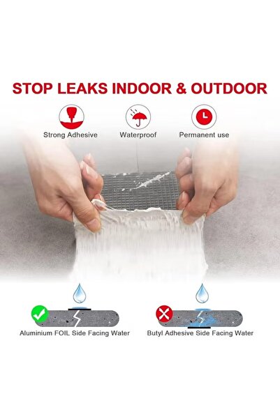 Generic Waterproof tape, aluminum foil tape, leak repair tape, waterproof adh...