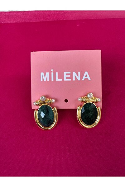 Milena Designer Store Milena Istanbul Design Earrings Made of Pearl, Zircon a...