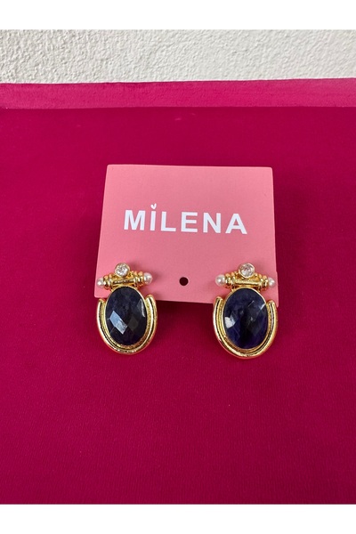 Milena Designer Store Milena Istanbul Design Earrings Made of Pearl, Zircon a...
