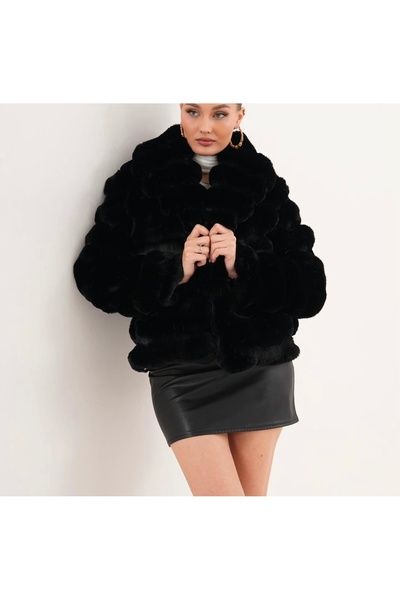 Justin Women's Fur Models, Chinchilla Fur with Purple Color