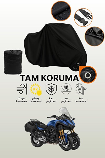 dokaca قماش دراجة نارية متوافق مع ياماها نيكين جي تي متوافق مع القفل الأسود