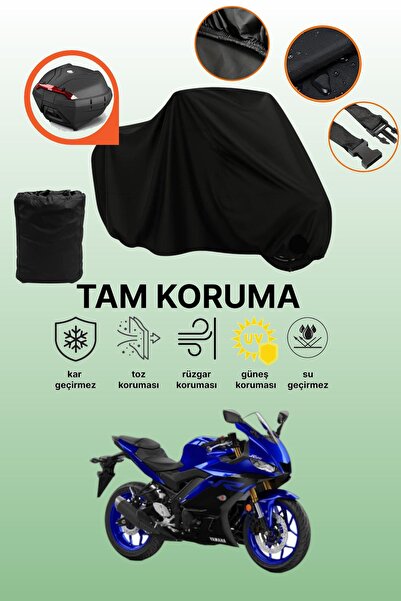 dokaca مظلة دراجة نارية متوافقة مع ياماها YZF R25 ABS متوافقة مع الحقيبة الخل...