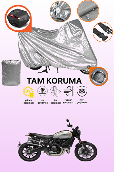 dokaca Gray Tail Bag and Lock Compatible Ducati Scrambler 1100 Pro Compatible...