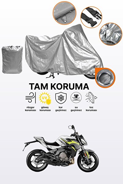 dokaca غطاء محرك متوافق مع CFmoto 650NK متوافق مع غطاء المحرك باللون الرمادي