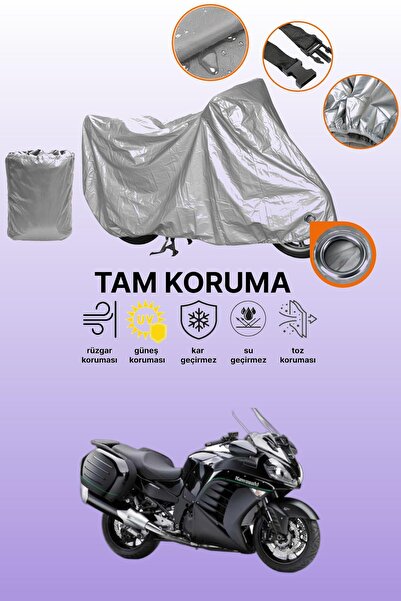 dokaca Gray Compatible with Lock Kawasaki Gtr 1400 Compatible Engine Tarpaulin
