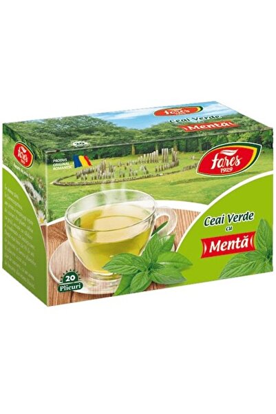 Fares Ceai verde cu mentă, 20 de pliculețe,