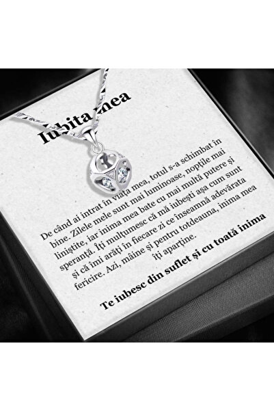 AVAMSI Girlfriend Gift Set – Infinity Cube Pendant Necklace in 925 Silver Rho...