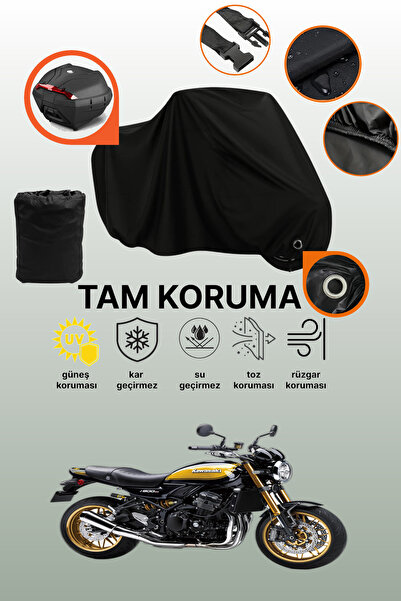 dokaca Black Tail Bag and Lock Compatible Kawasaki Z 900 Rs Compatible Motorc...