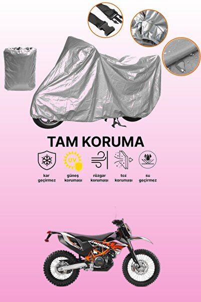 dokaca حقيبة خلفية رمادية اللون وقفل غير متوافق مع KTM 690 Enduro R، قماش متو...