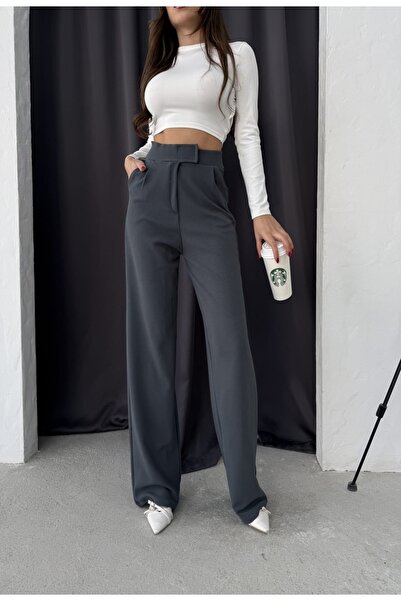 WE AND ME Women's Lycra Velcro Closure Palazzo Pants