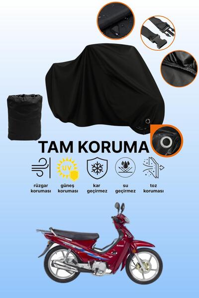 dokaca Kanuni Cup 100 Compatible Motorcycle Tarpaulin Compatible with Black Lock