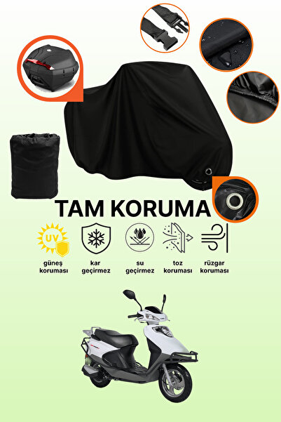 dokaca حقيبة خلفية سوداء وقماش متوافق مع قفل Kuba XF 110 متوافق مع الدراجات ا...