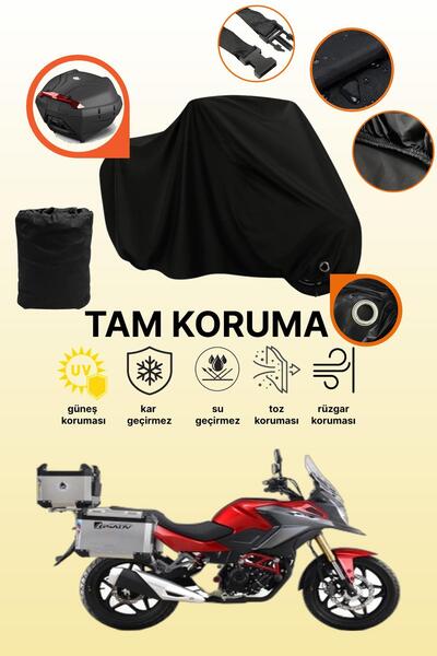 dokaca Black Rear Bag and Lock Compatible Rks Trv242 Compatible Motorcycle Ta...